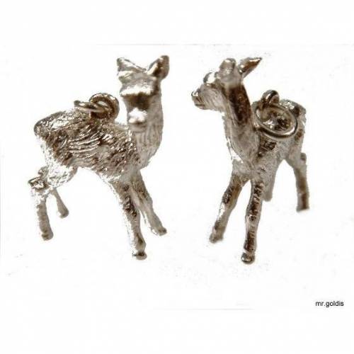Anhänger Bambi 925 Silber Silberanhänger Rehkitz Reh