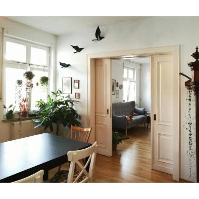 Paperwolf Vogelflug Bastelbogen. 3 Vögel Set - viele Farben zur Auswahl. Kreativ polygon Stil geometrische wandskulptur, besonderes Geschenk