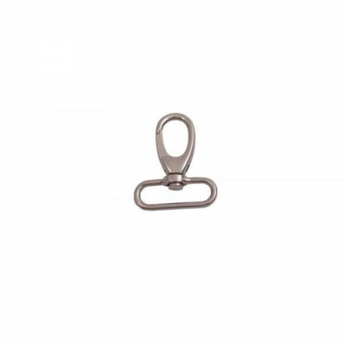 Karabinerhaken 60/40mm nickel-glänzend