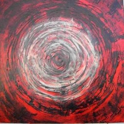 Acrylbild ZEITSPRUNG Acrylmalerei Gemälde abstrakte Malerei auf einem Keilrahmen Kunst direkt vom Künstler