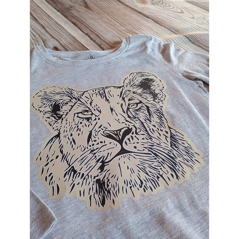 Plotterdatei - Großkatze - Löwin - SVG - DXF - Datei - Mithstoff Bild 3