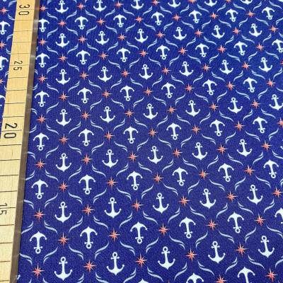 French Terry Anker - 18,50 EUR/m - dunkelblau