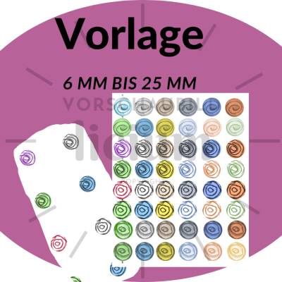 Cabochon Vorlagen - Größe 20mm - 48 Stück - Datei zum Download