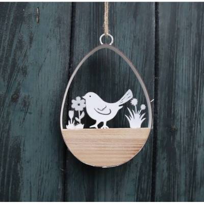 Deko Ei Fensterdeko, Vogel, Hänger, Osterdeko