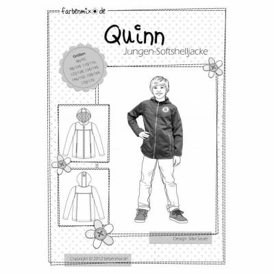 Quinn Jungen-Softshelljacke - Papierschnittmuster - farbenmix