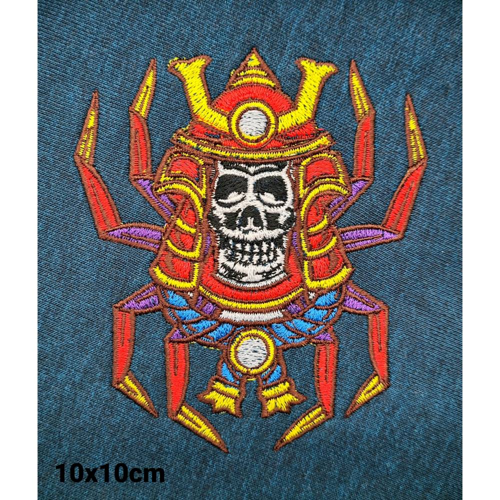 Stickdatei "Samurai skull" verschiedene Größen Bild 2