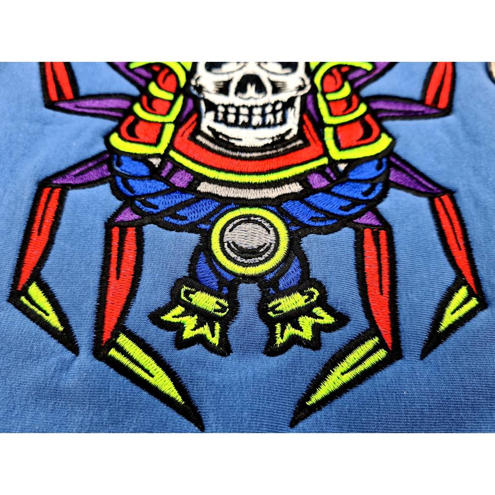 Stickdatei "Samurai skull" verschiedene Größen Bild 5