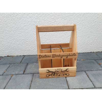 Bierträger, Männerhandtasche, Geschenk, Biertrinker, Flaschenträger, Werkzeugkiste, Traktor, Landwirt, Mechatroniker