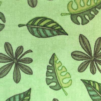 Stoff Blätter - 16,00 EUR/m - Bauwollwebware - grün - Patchwork