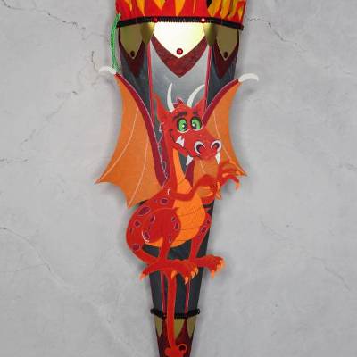Schultüte Drache „Rufus“ 6-eckig 85cm