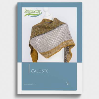 Strickanleitung Dreieckstuch mit Mosaikmuster Callisto - gedruckte Anleitung
