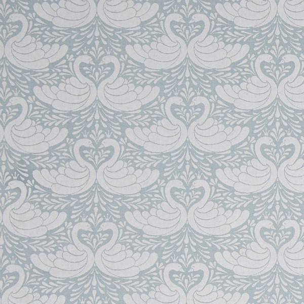 AU Maison Wachstuch Oilcloth Swan-Dusty Turquoise, Oeko-Tex Standard 100 ( 1m/18,-€) Bild 1