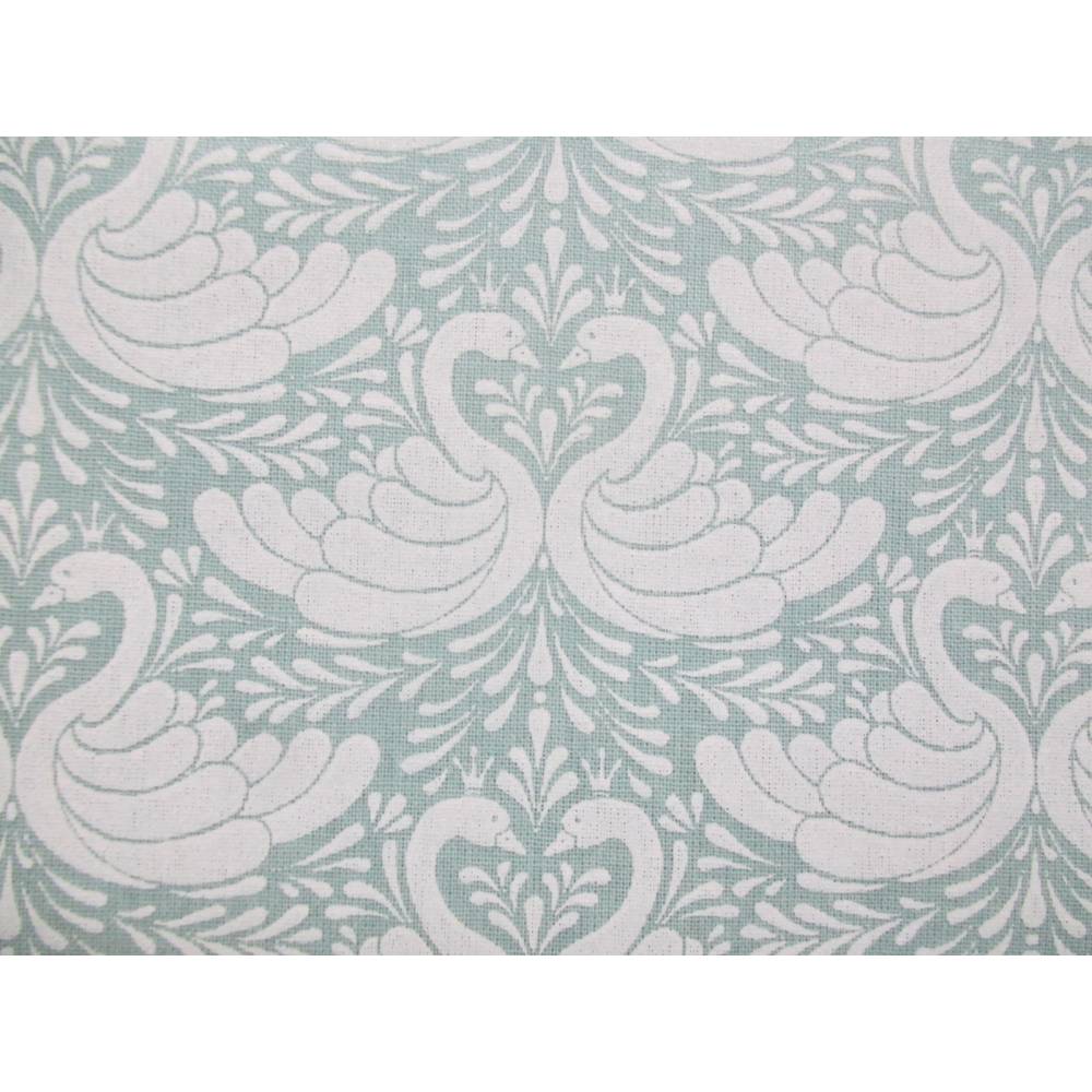 AU Maison Wachstuch Oilcloth Swan-Dusty Turquoise, Oeko-Tex Standard 100 ( 1m/18,-€) Bild 2