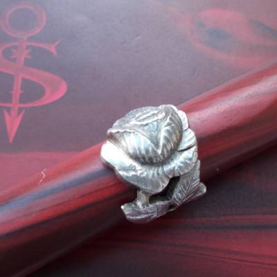 Besteckschmuck Ring  *ROSE* Ring aus einem Kaffeelöffel Größe 59
