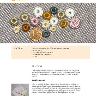 Dorset Buttons 2: Bird's Eye (Anleitungsblatt)