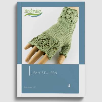 Strickanleitung Stulpen mit Lochmuster Leah - gedruckte Anleitung