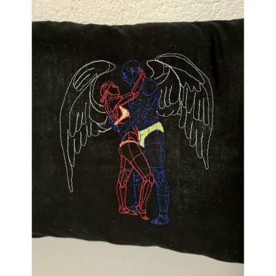 Siluette Paar 13x18cm