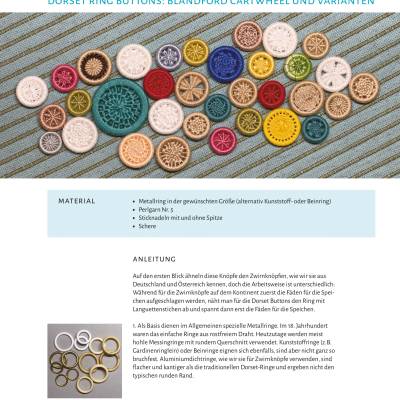 Dorset Buttons 4: Dorset Ring Buttons (Anleitungsblatt)