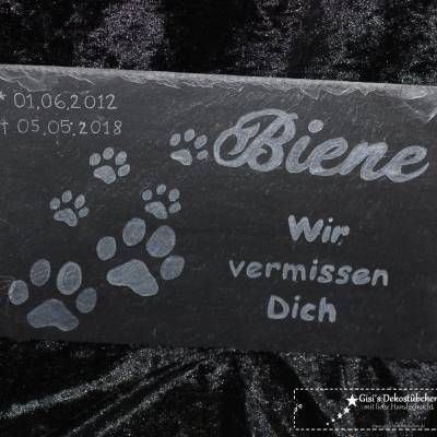 Grabtafel / Gedenkstein inkl. Gravur 30x20 cm