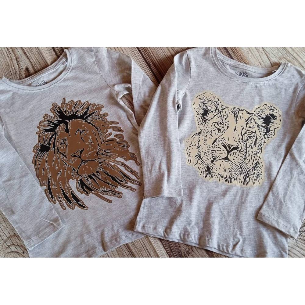 Bundle plotterdatei - Großkatzen - Löwin Löwe  - SVG - DXF - Datei - Mithstoff Bild 4