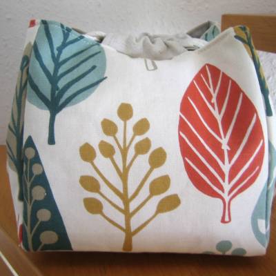 Projektbeutel Projekttasche Handarbeit Bäume