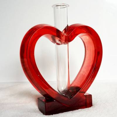 Vase "Herzklopfen", resinart