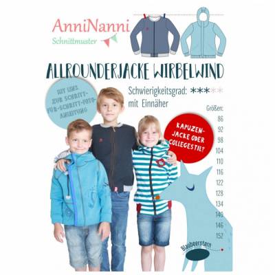 Allrounderjacke Wirbelwind von AnniNanni - Papierschnittmuster
