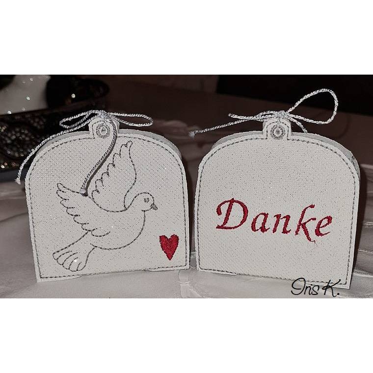 *  Friedenstaube  *  ITH Stickdatei 13x18, zur Jugendweihe, Taufe, Hochzeit, Ruhestand, Konfirmationl, Firmung... Bild 1