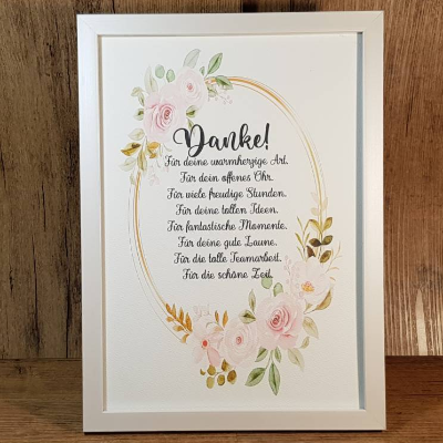 Abschiedsgeschenk Kollegin, Ruhestand, Geschenk zur Rente, Verabschiedung Bild,  Poster Teammitglied, Pension Danke