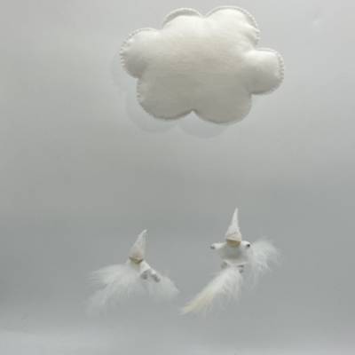 Wolke mit Schneeflocken
