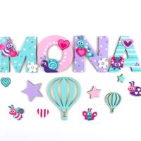 Holzbuchstaben Kinderzimmertür