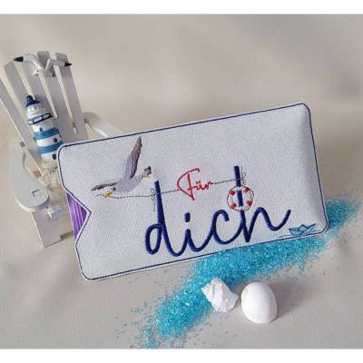Für Dich "Maritim" Set Schokoladenhülle ITH Stickdatei NadelSprünge