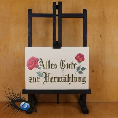 ►2021-0182◄ Karte B6 - LIEBE "Vermählung + Rose"