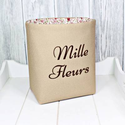 Utensilo # Stoffkorb Korb Blümchen Shabby Vintage Landhaus Baumwolle Freundin Mutter Geschenkidee