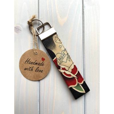 Schlüsselanhänger Schlüsselbändchen Schlüsselbund kurz "Mom"