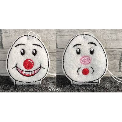 2x * Ostereier Grinser + Oh Oh *  ITH Stickdateien, zum befüllen mit Süßigkeiten