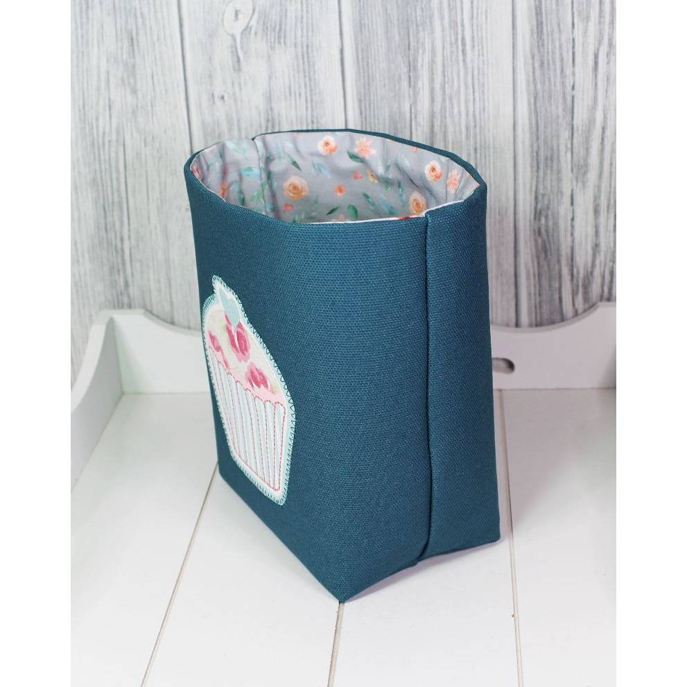 Utensilo # Stoffkorb Korb Blümchen Muffin Shabby Vintage Landhaus Baumwolle Freundin Mutter Geschenkidee
