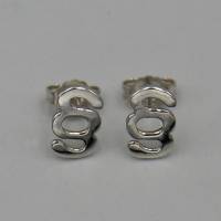 Paragraphen-Ohrstecker Silber 925