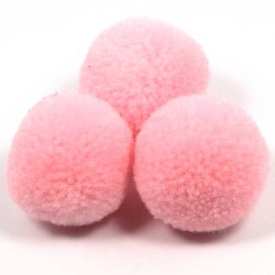 Pompoms, Rosa, 20mm, 5 Stück