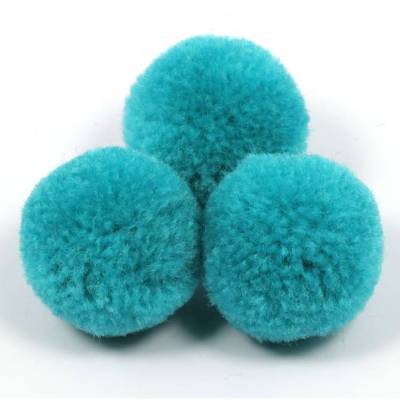 Pompoms, Smaragd, 20mm, 5 Stück