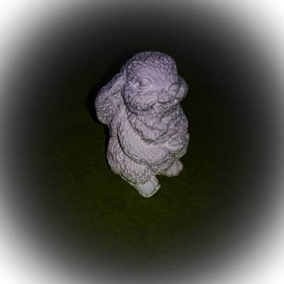 1 Hase - Figur aus hochwertigem Stuckgips zum selber malen