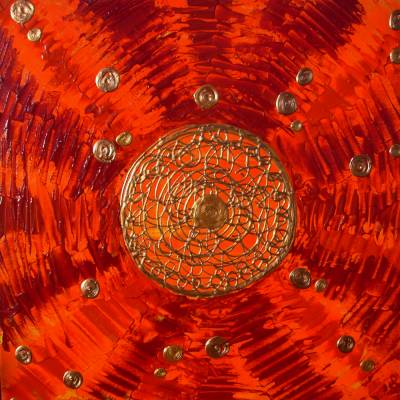 Acrylbild SOLARIS Acrylmalerei Gemälde auf Keilrahmen abstrakte Kunst Wanddekoration abstrakte Malerei