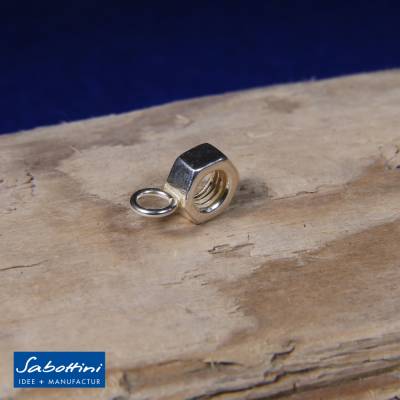 kleiner Anhänger "Mutter" aus 935 Silber, pur