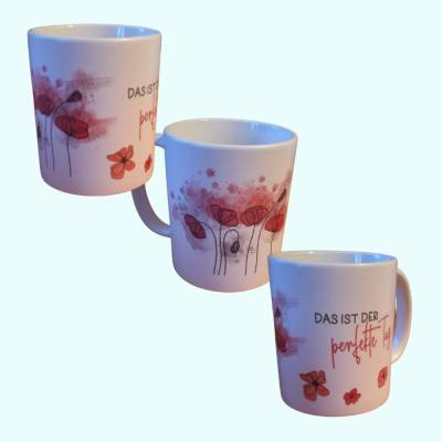Glücks-Tasse, bedruckte Lieblings-Tasse mit einem coolen Spruch, der den Tag schöner macht