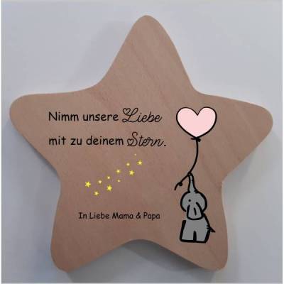 Erinnerung an ein Sternenkind, Geschenk für Sterneneltern, Kindergrab, Stern als Grabdeko oder Grabschmuck, Tod,Trauer