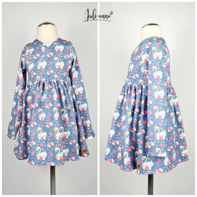 Tunika o. Kleid Belle Jeansoptik Schwäne