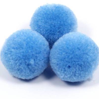 Pompoms, Himmelblau, 20mm, 5 Stück