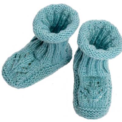 Strickanleitung für die Babyschuhe "Bieni" für 2 Größen (0-3 und 3-9 Monate)