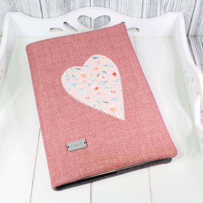 Notiz-Kladde # Kladdenhülle A5 Hülle Notizbuch Notizen Rosa Rose Romantisch Geschenkidee Mädchen Hülle Umschlag