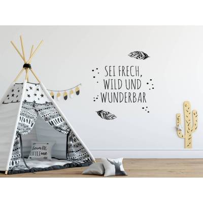 Wandsticker Wandtattoo BOHO Kinderzimmer Babyzimmer Wanddeko Set Kinderzimmerdeko, Wandaufkleber Boho mehfarbige Tü